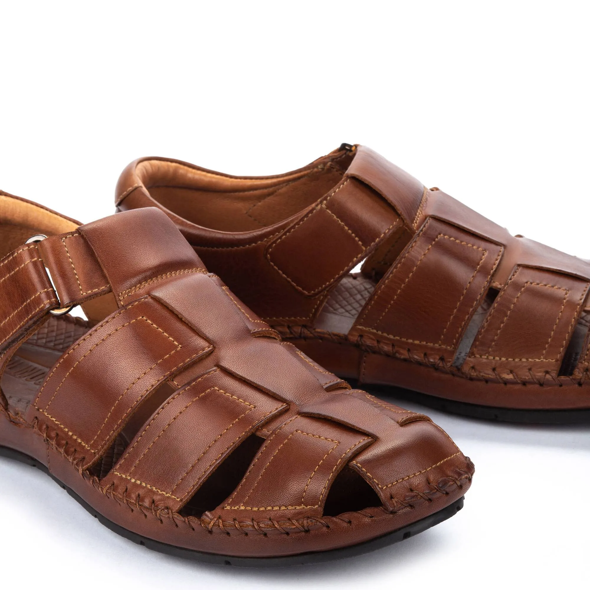 Pikolinos Men's Tarifa 06J-5433 Leather Sandals Cuero Brown