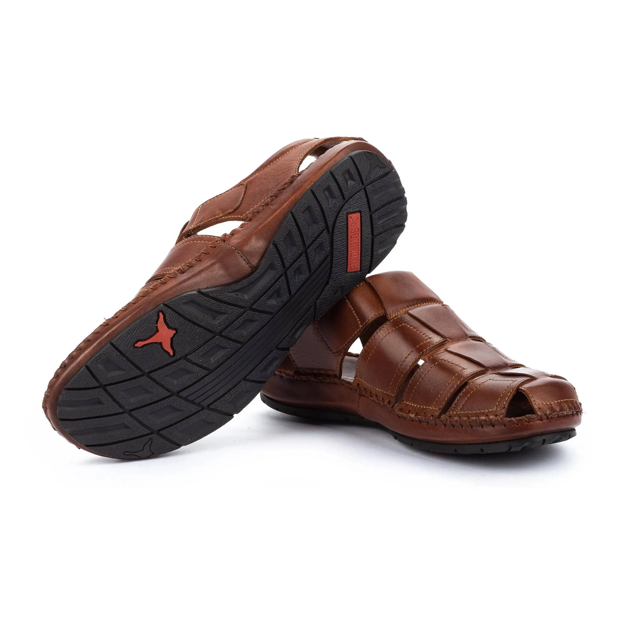 Pikolinos Men's Tarifa 06J-5433 Leather Sandals Cuero Brown