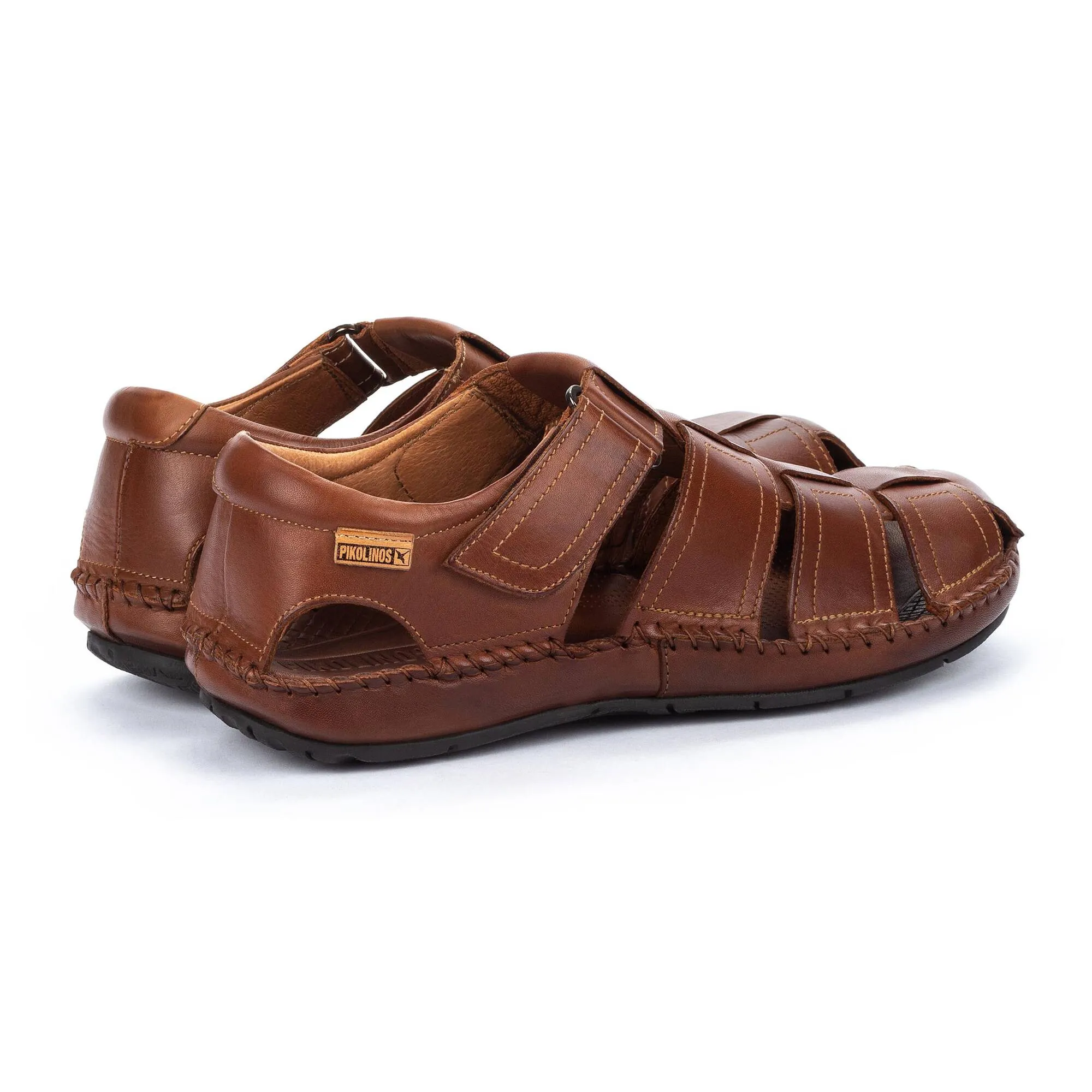 Pikolinos Men's Tarifa 06J-5433 Leather Sandals Cuero Brown