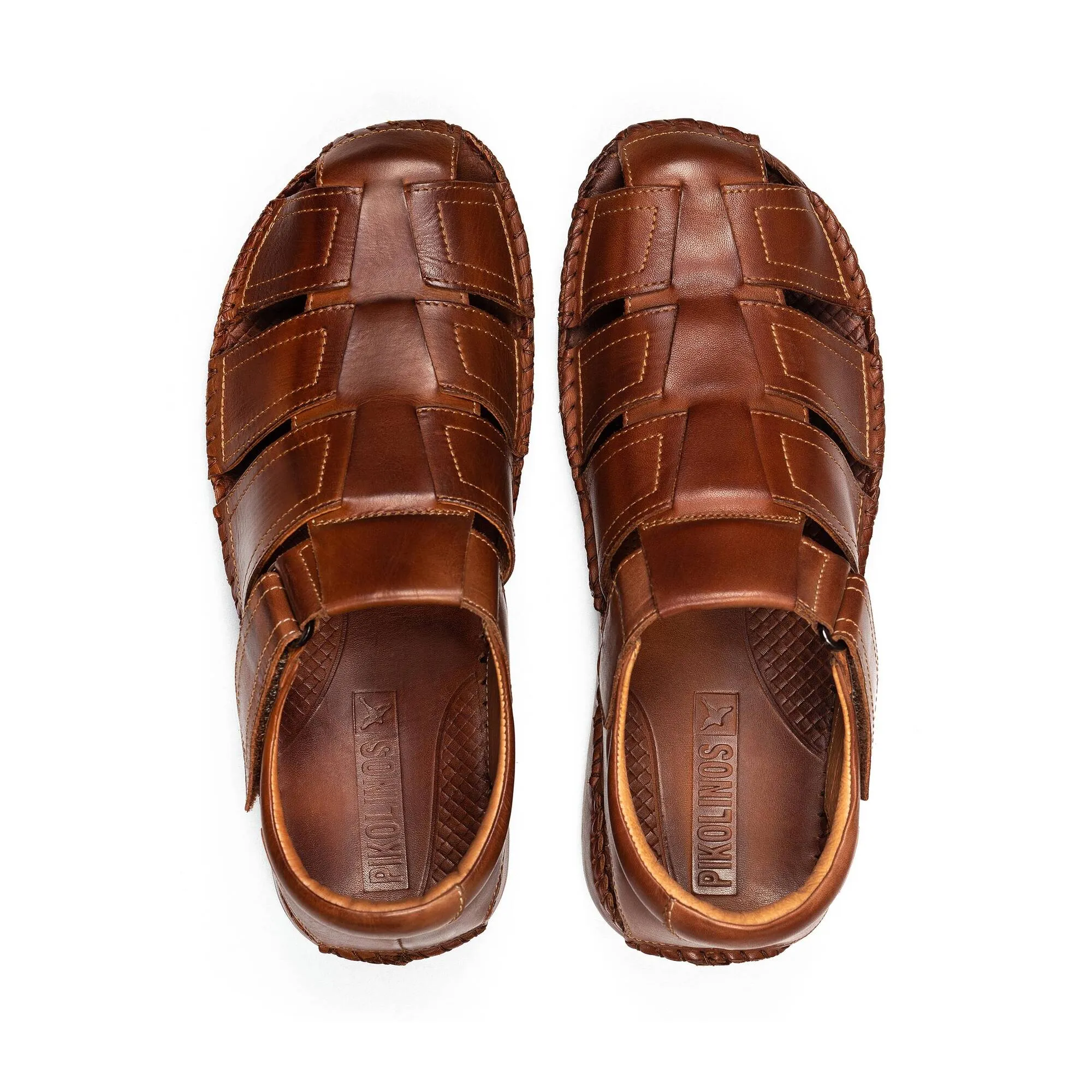 Pikolinos Men's Tarifa 06J-5433 Leather Sandals Cuero Brown