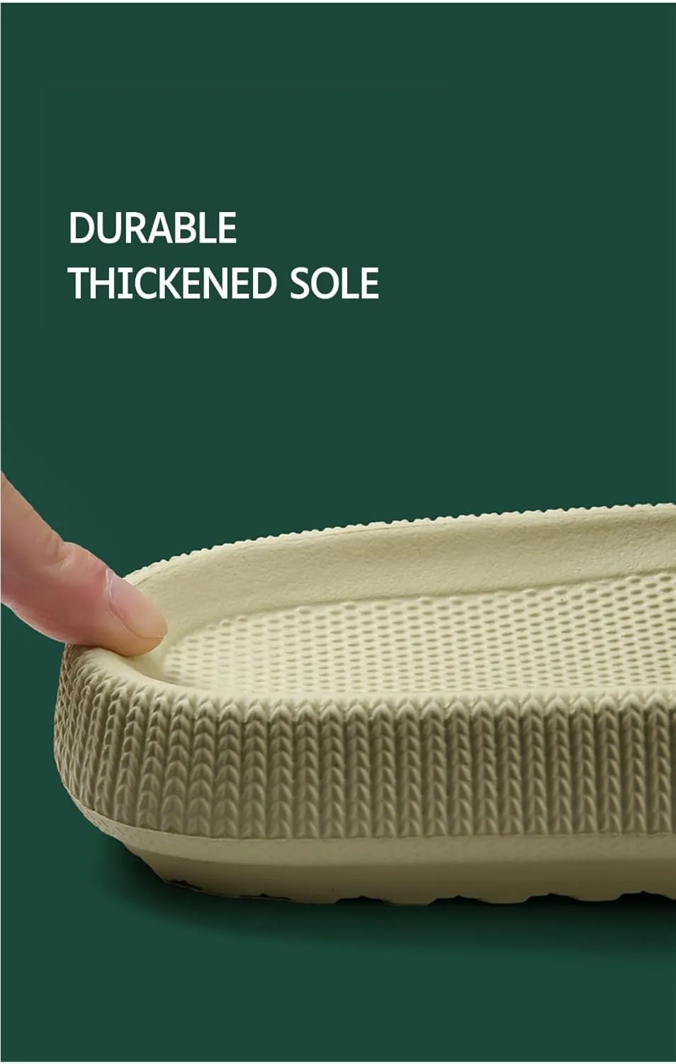 Pillow Slippers for Men and Women, House Slides Non-Slip Cloud Bathroom Sandals Quick Drying Ergonomic Shower Slides Thick Sole Ultra Cushion