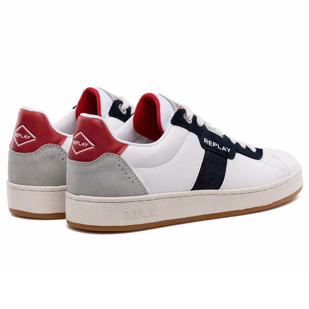 Pinch Denim Sneakers - White Multi