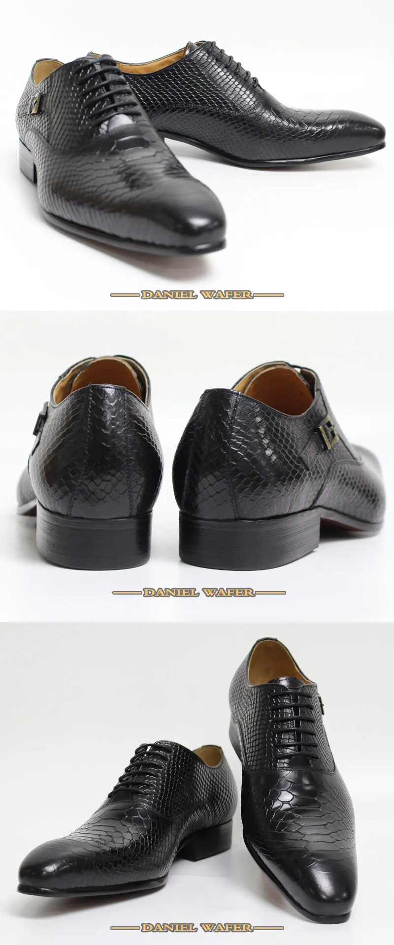 Pointed Toe Classic Style Men's Leather Shoes