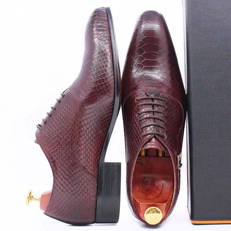 Pointed Toe Classic Style Men's Leather Shoes