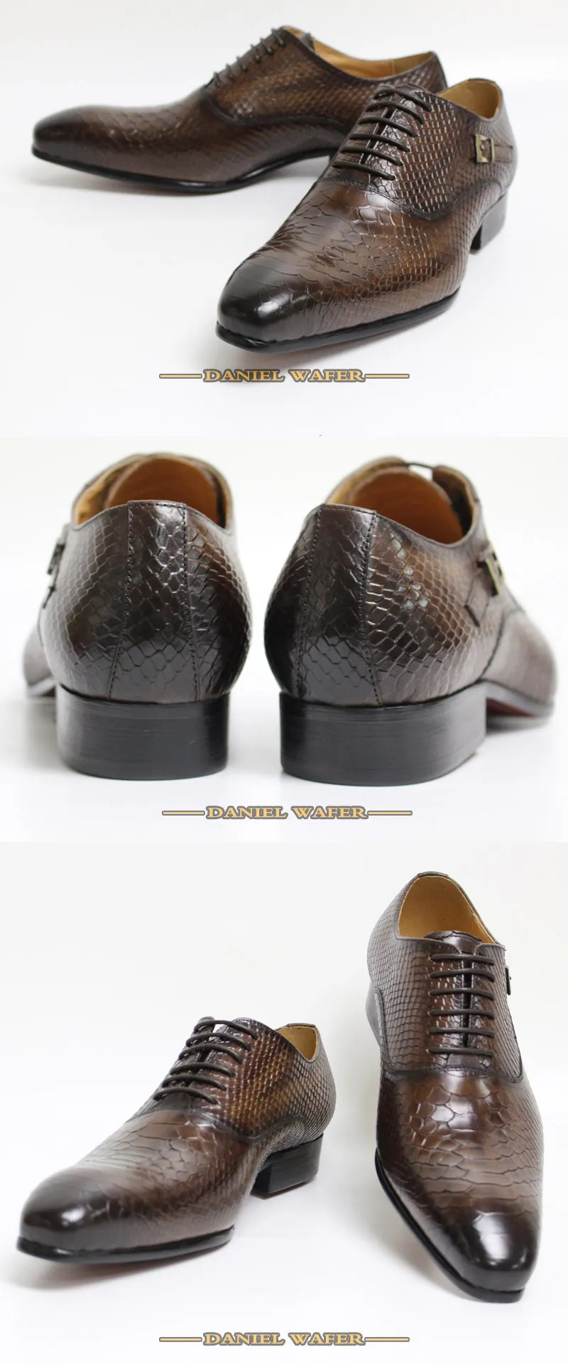Pointed Toe Classic Style Men's Leather Shoes