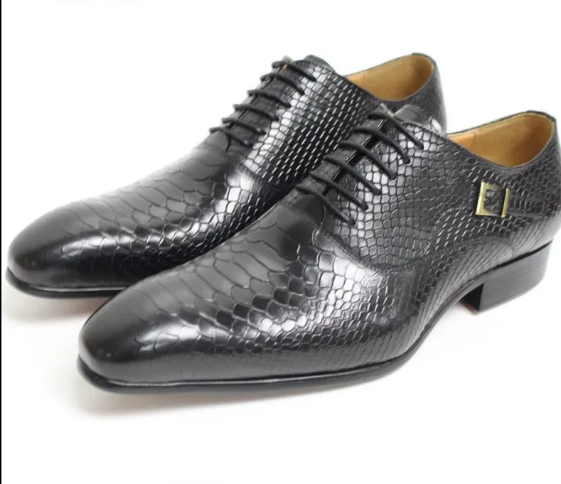 Pointed Toe Classic Style Men's Leather Shoes