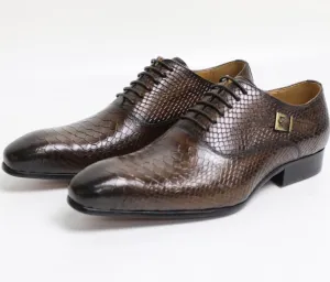 Pointed Toe Classic Style Men's Leather Shoes