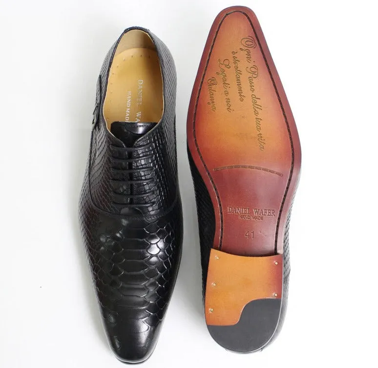 Pointed Toe Classic Style Men's Leather Shoes