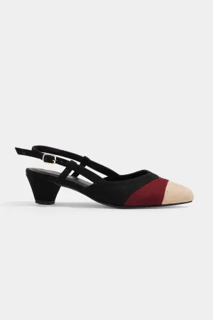 Pointed Toe Slingback Heels