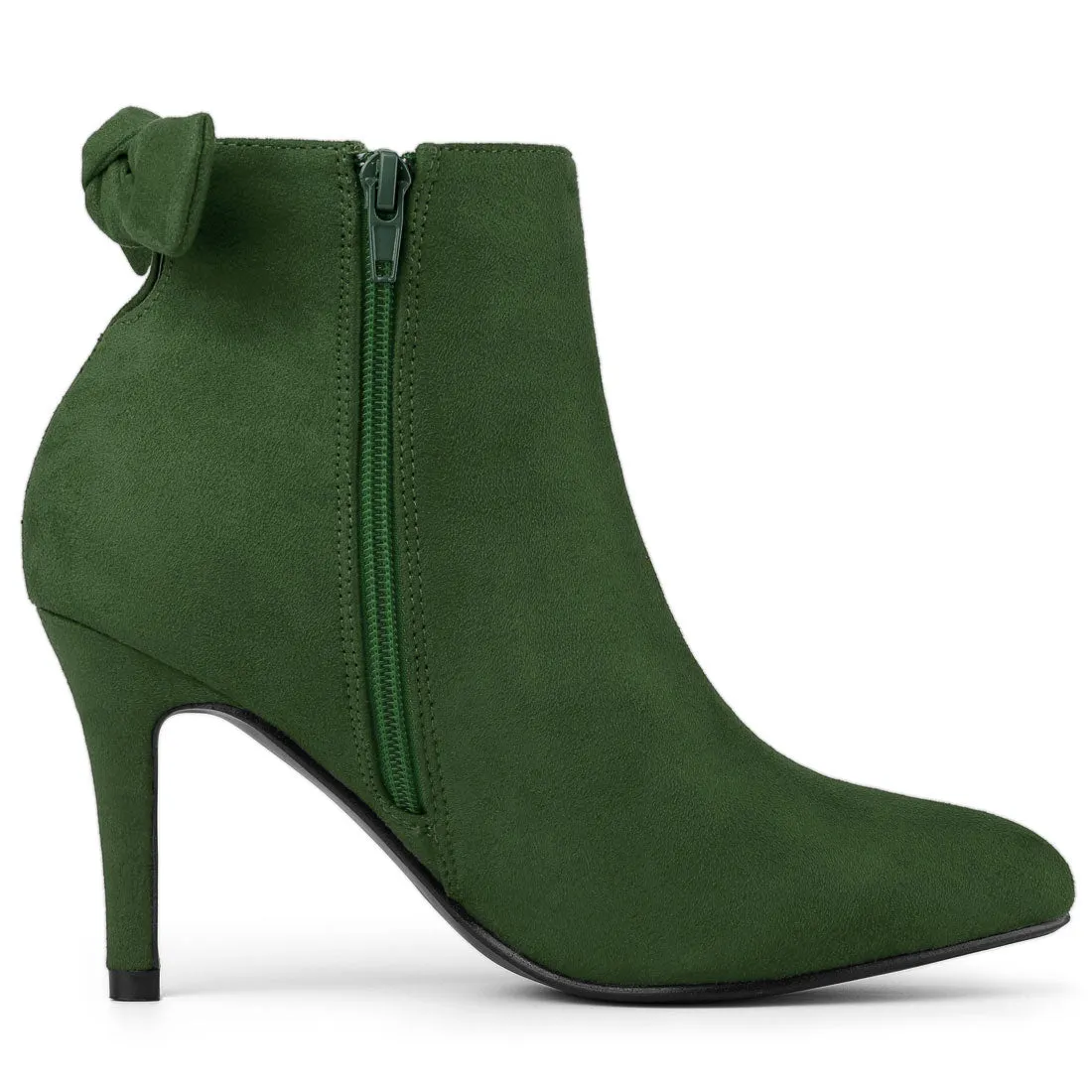Pointed Toe Stiletto Heel Ankle Boots