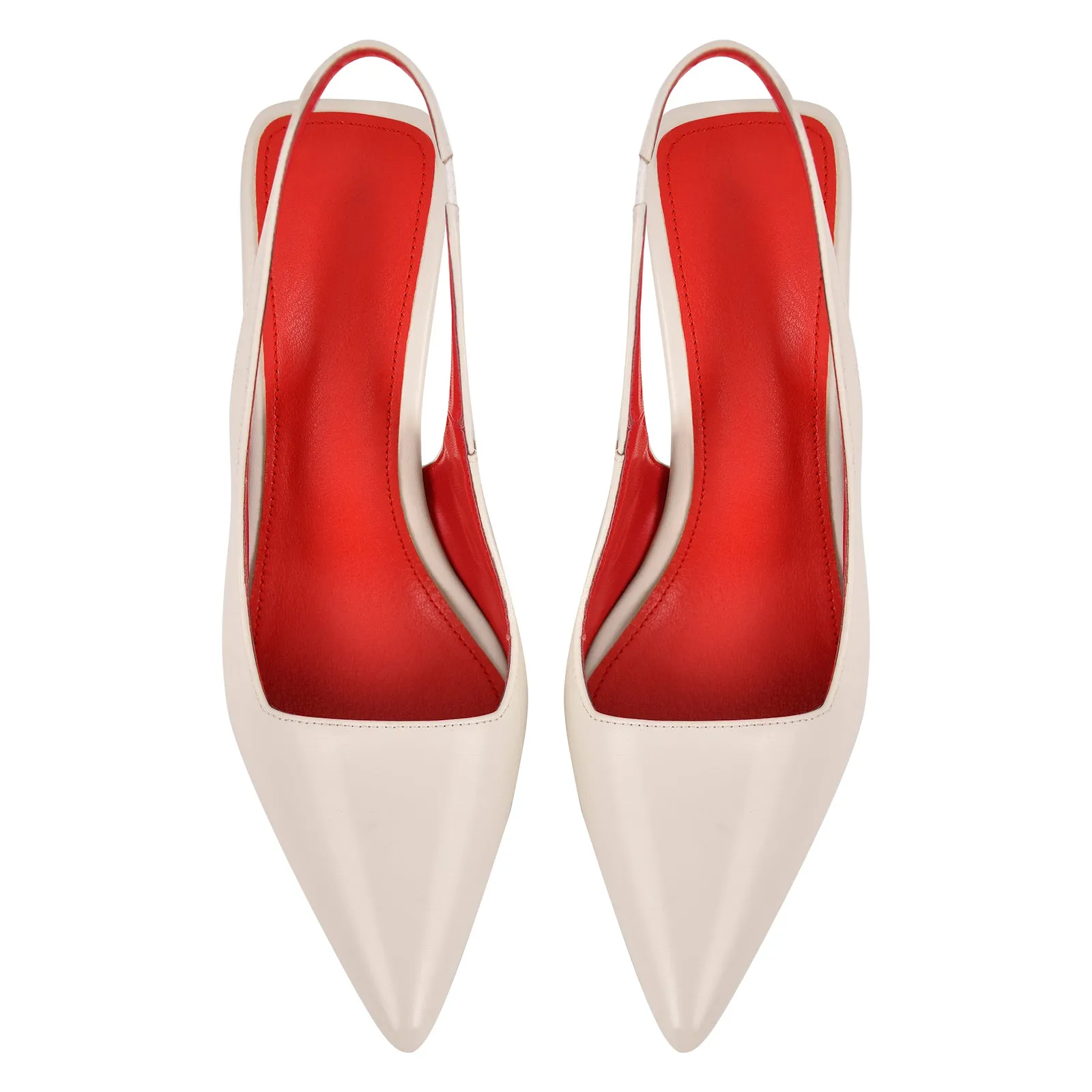Pointed Toe Stiletto Slingback High Heels