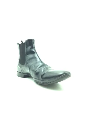 Prada Leather Chelsea Boots Square Toe Size: 8