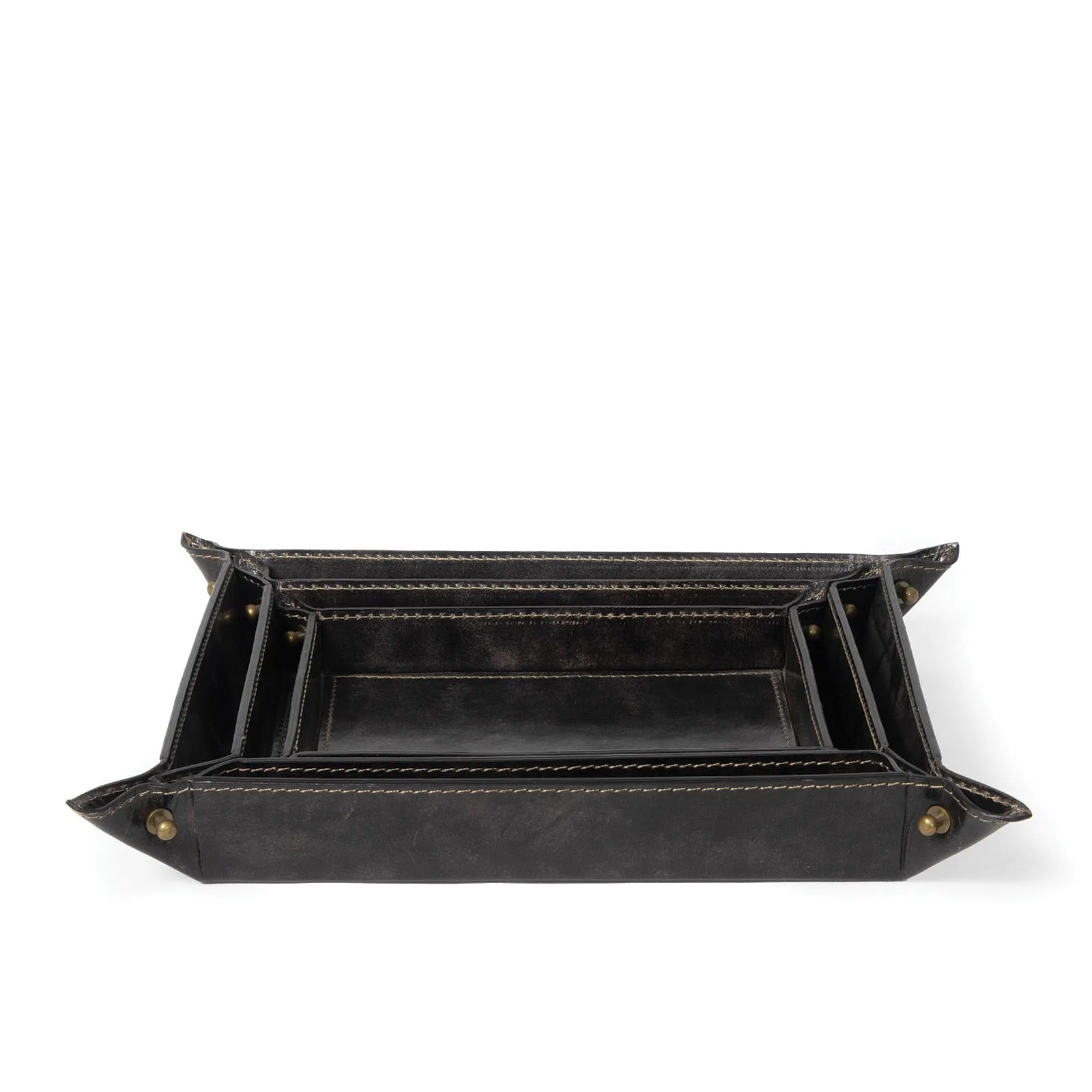 Regina Andrew Derby Leather Tray Set