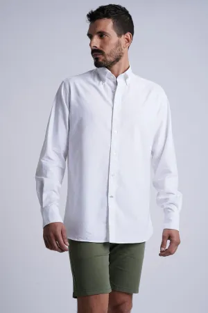 Regular fit cotton elastane comfort oxford shirt