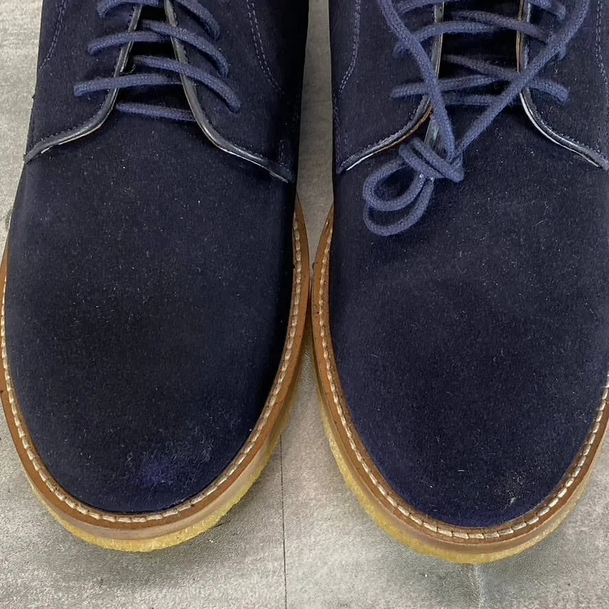 RESERVED FOOTWEAR NEW YORK Men's Navy Octavious Lace-Up Oxford Shoes SZ 8.5