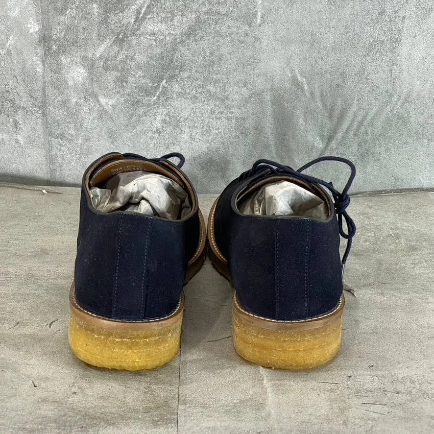 RESERVED FOOTWEAR NEW YORK Men's Navy Octavious Lace-Up Oxford Shoes SZ 8.5