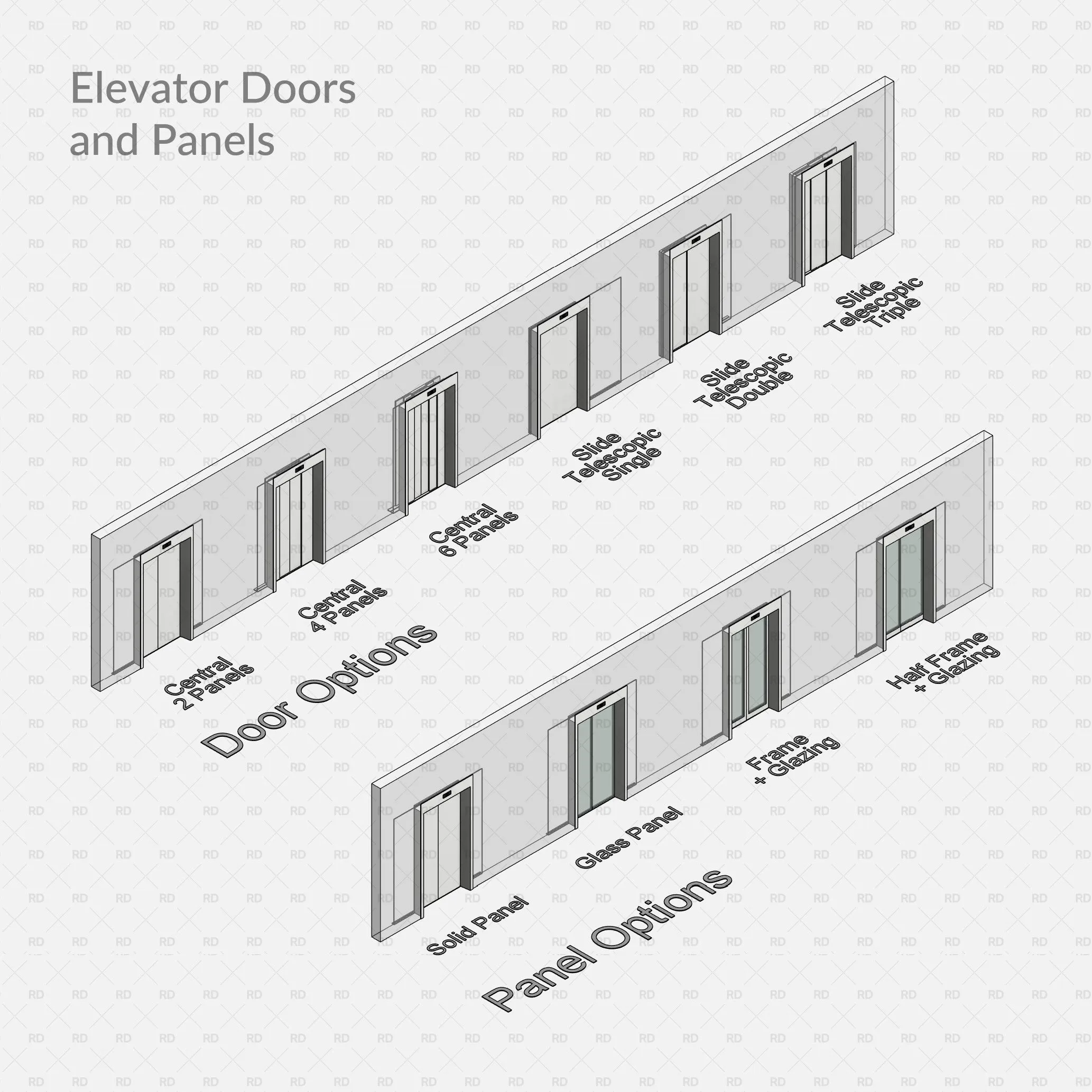Revit Elevator and Elevator Doors