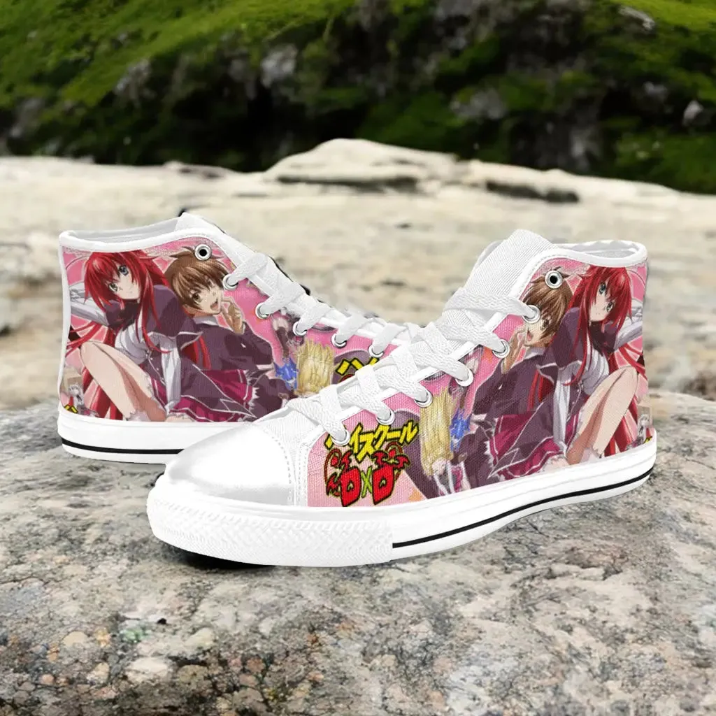Rias Gremory Issei High School DxD Shoes High Top Sneakers for Kids and Adults