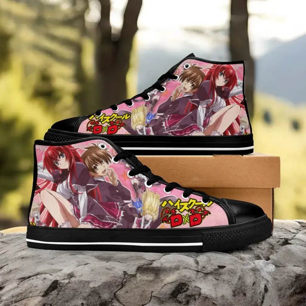 Rias Gremory Issei High School DxD Shoes High Top Sneakers for Kids and Adults
