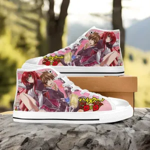Rias Gremory Issei High School DxD Shoes High Top Sneakers for Kids and Adults
