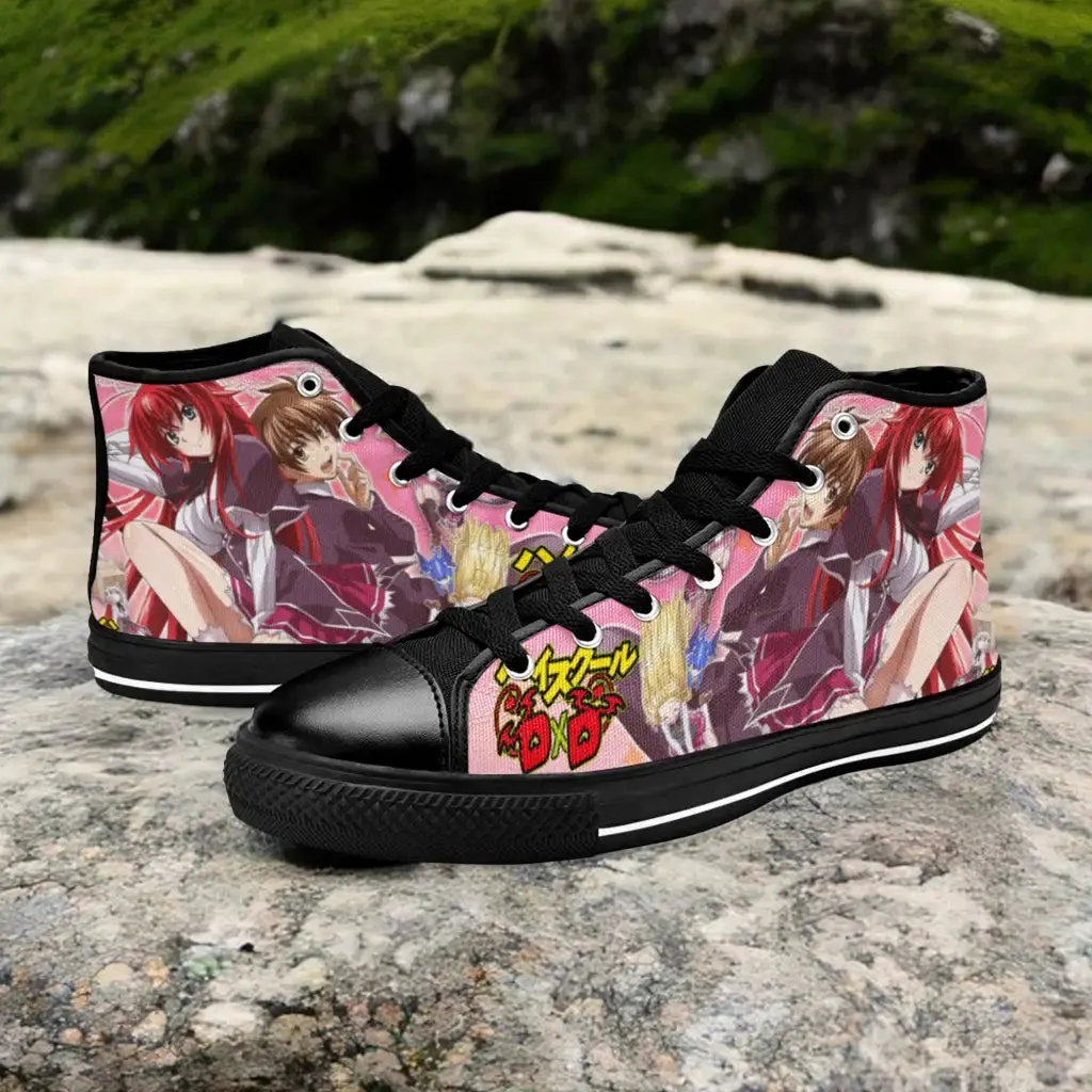 Rias Gremory Issei High School DxD Shoes High Top Sneakers for Kids and Adults