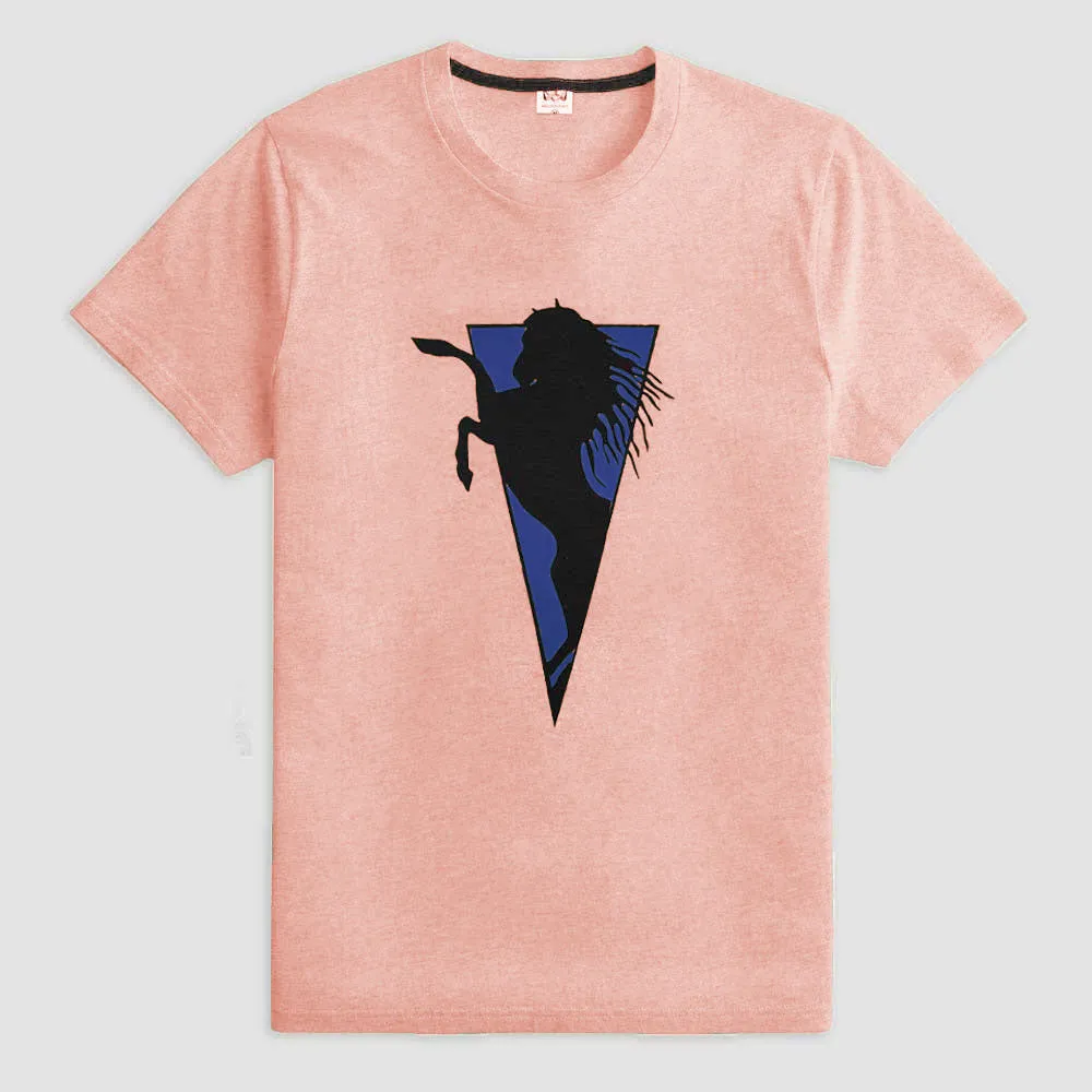 Richman Men's Flying Horse Printed Short Sleeve Tee Shirt