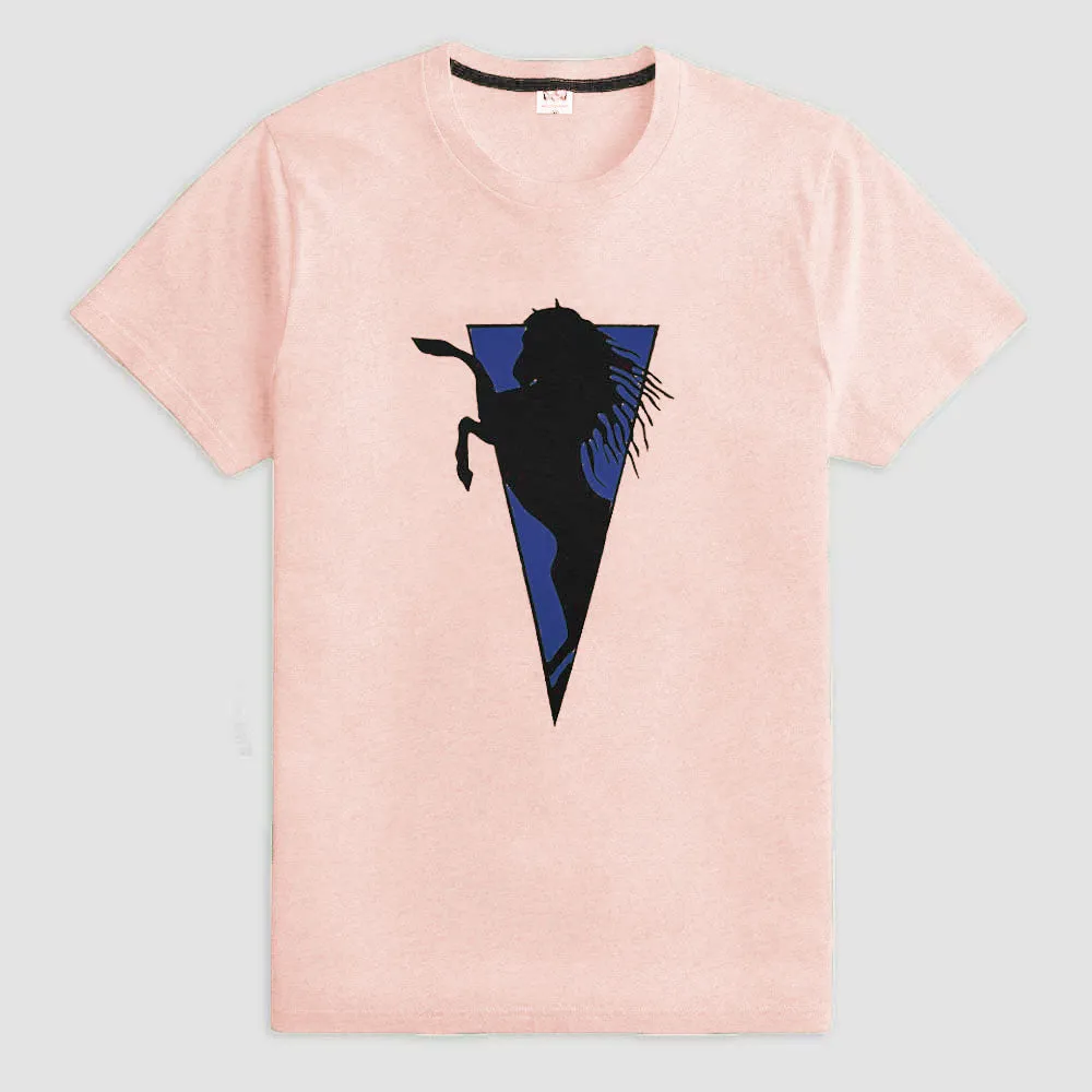 Richman Men's Flying Horse Printed Short Sleeve Tee Shirt