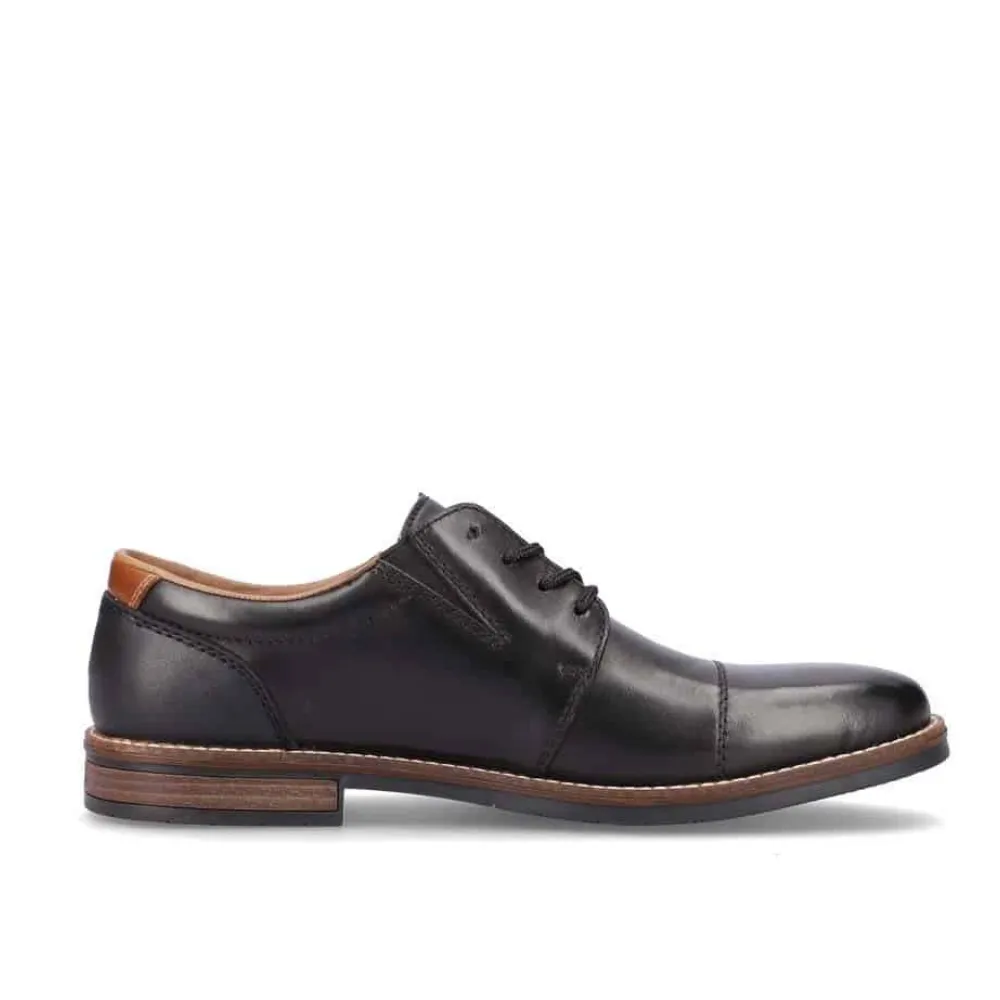 Rieker Black Lace Up Dress Shoe - 13506-00