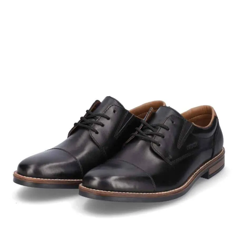 Rieker Black Lace Up Dress Shoe - 13506-00