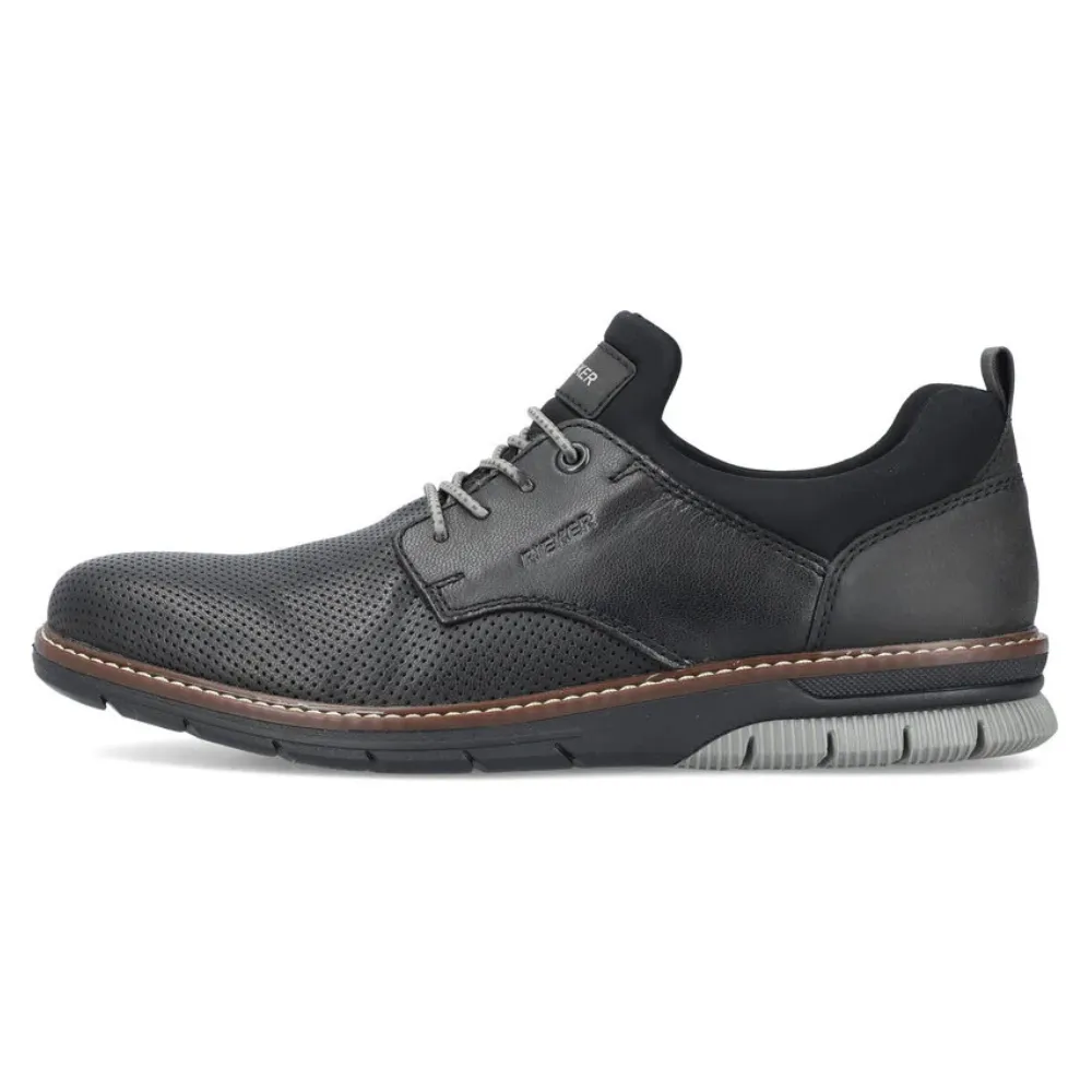 Rieker Dustin 50 Black Leather Oxford (Men's)