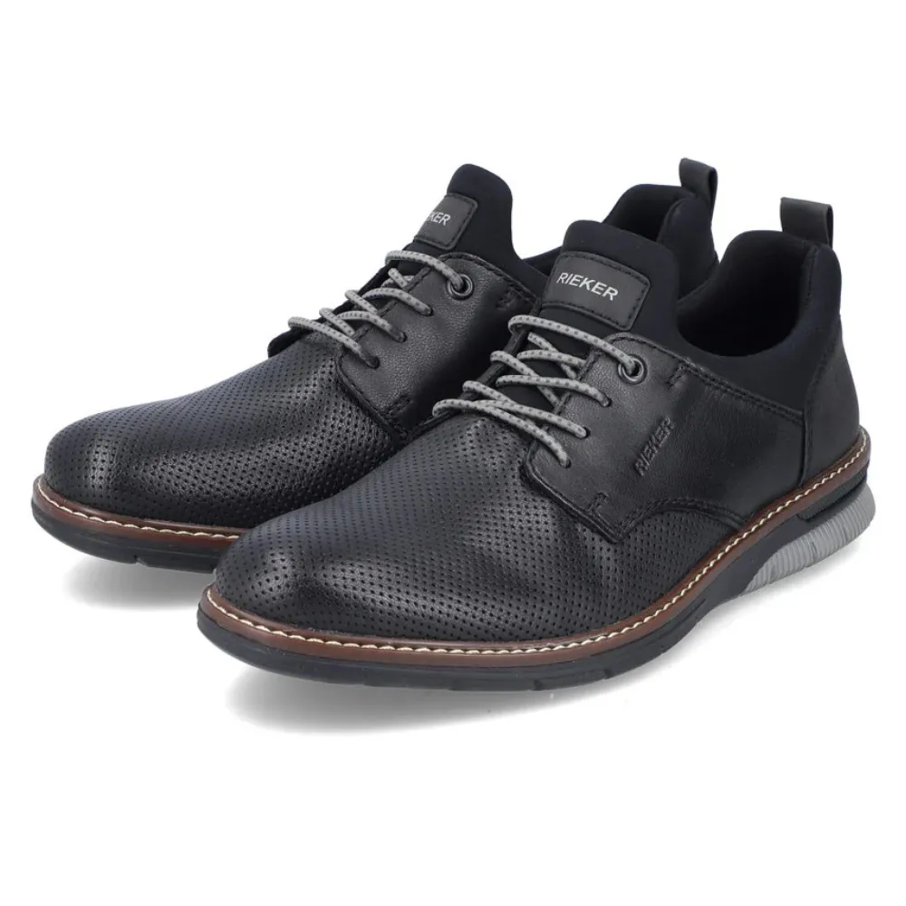 Rieker Dustin 50 Black Leather Oxford (Men's)
