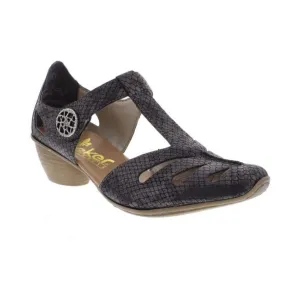Rieker SHOE GRANITE WITH T BAR 43750-45