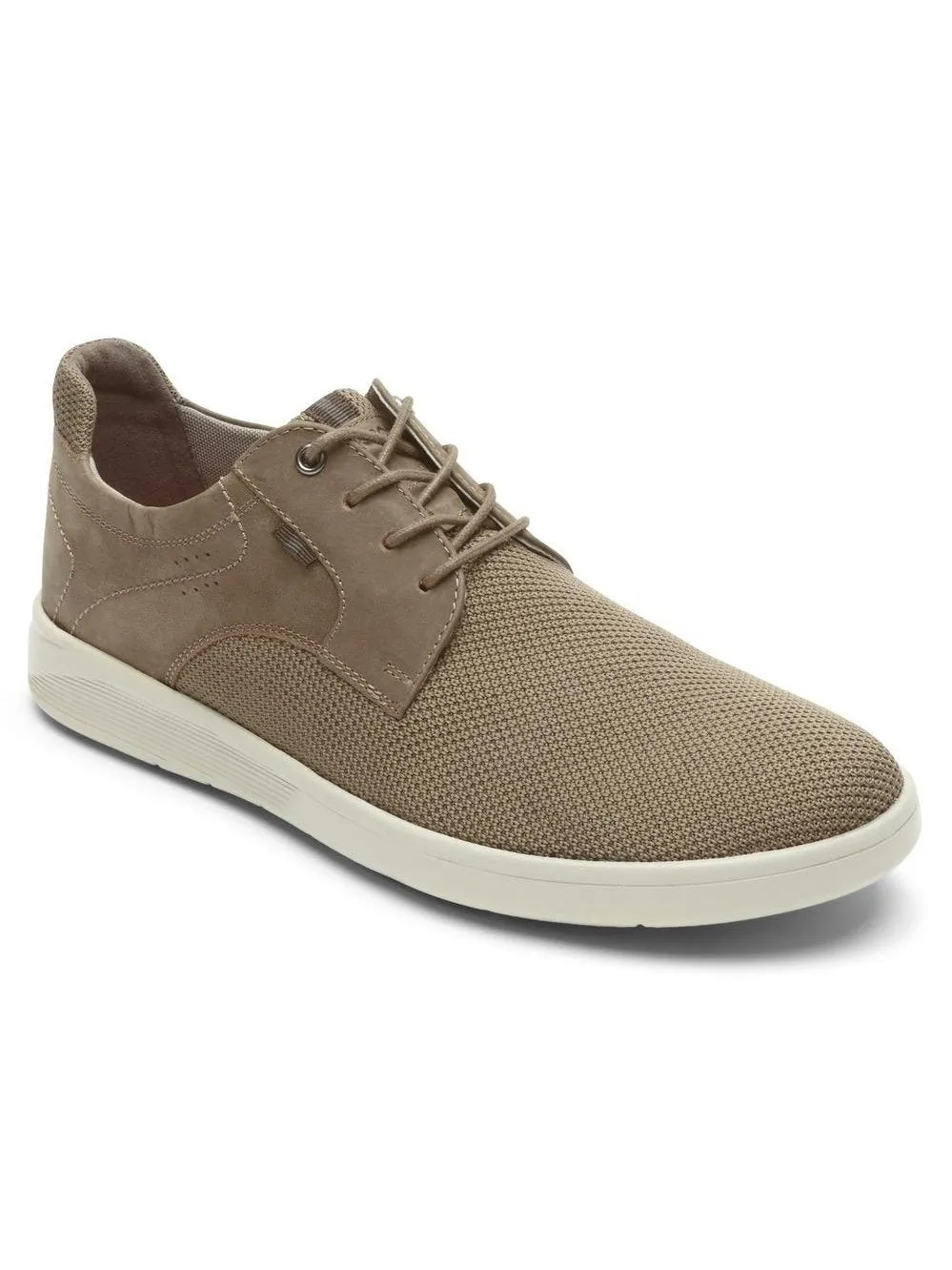 Rockport Men's Caldwell Plain Toe Oxford Sneakers Taupe Mesh Leather CI4177