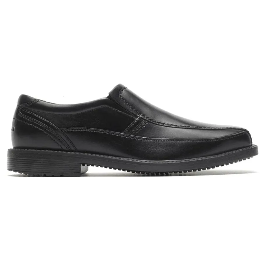 Rockport Men's SL2 Bike Toe Slip On Dress Shoes- Black