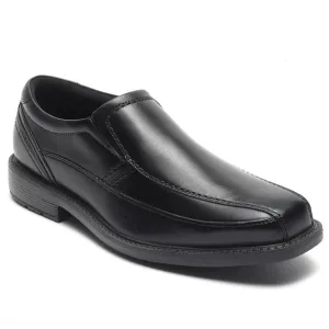 Rockport Men's SL2 Bike Toe Slip On Dress Shoes- Black