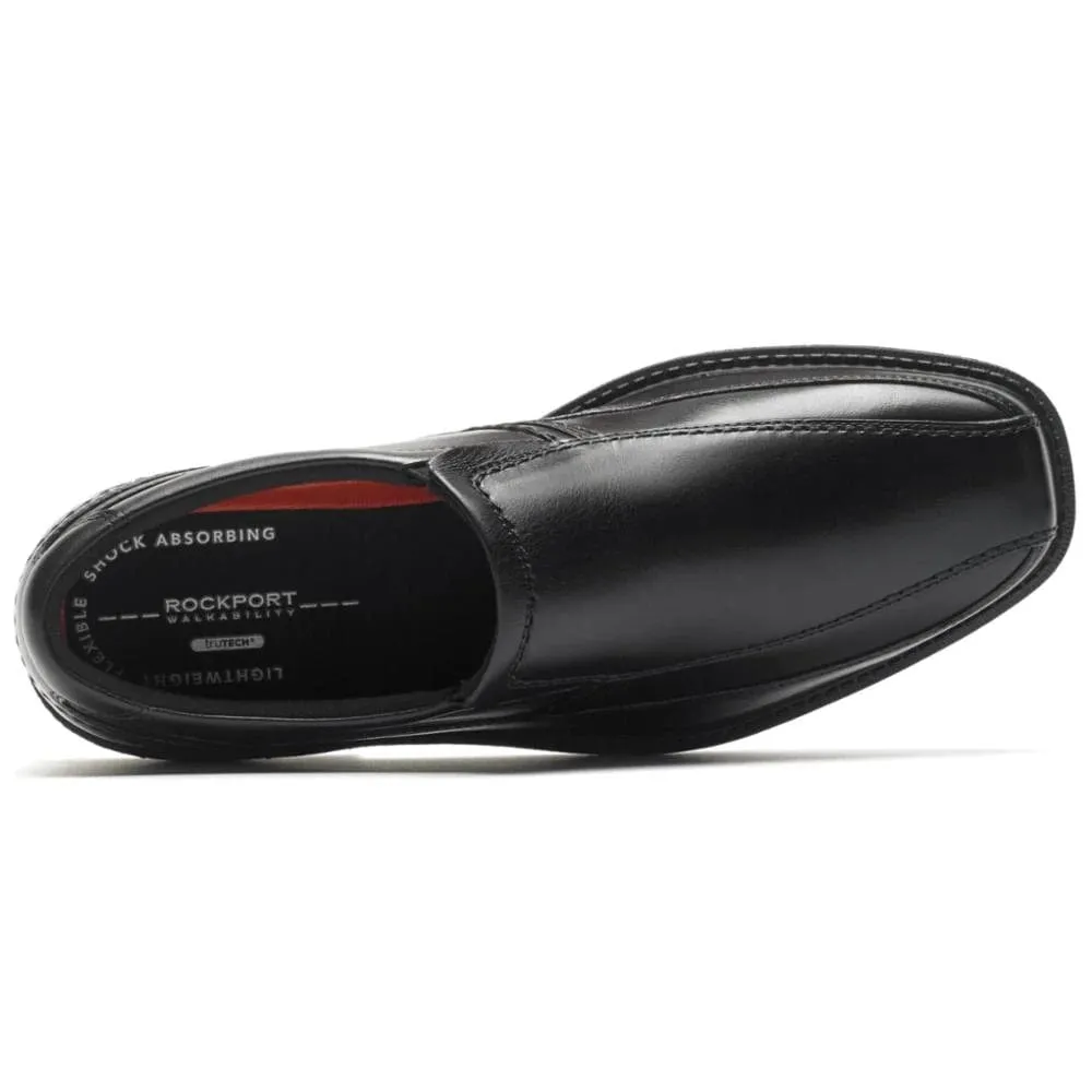 Rockport Men's SL2 Bike Toe Slip On Dress Shoes- Black