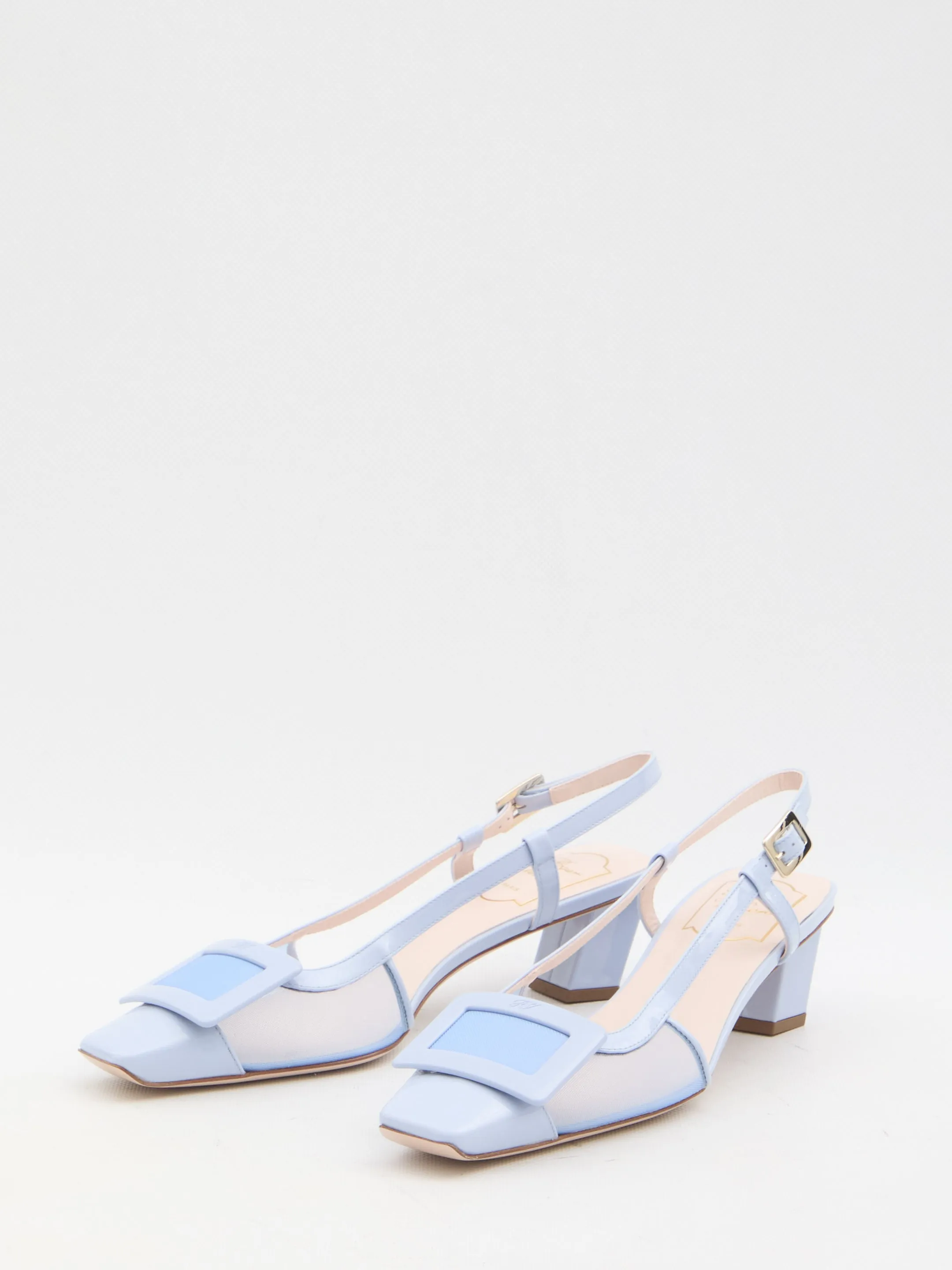 Roger Vivier Mesh Slingback Pumps