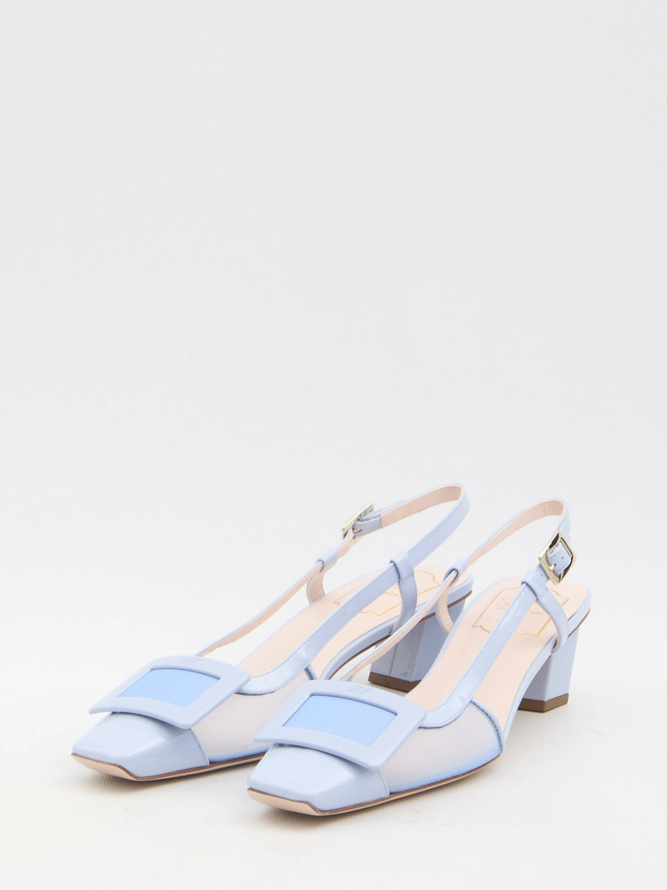 Roger Vivier Mesh Slingback Pumps