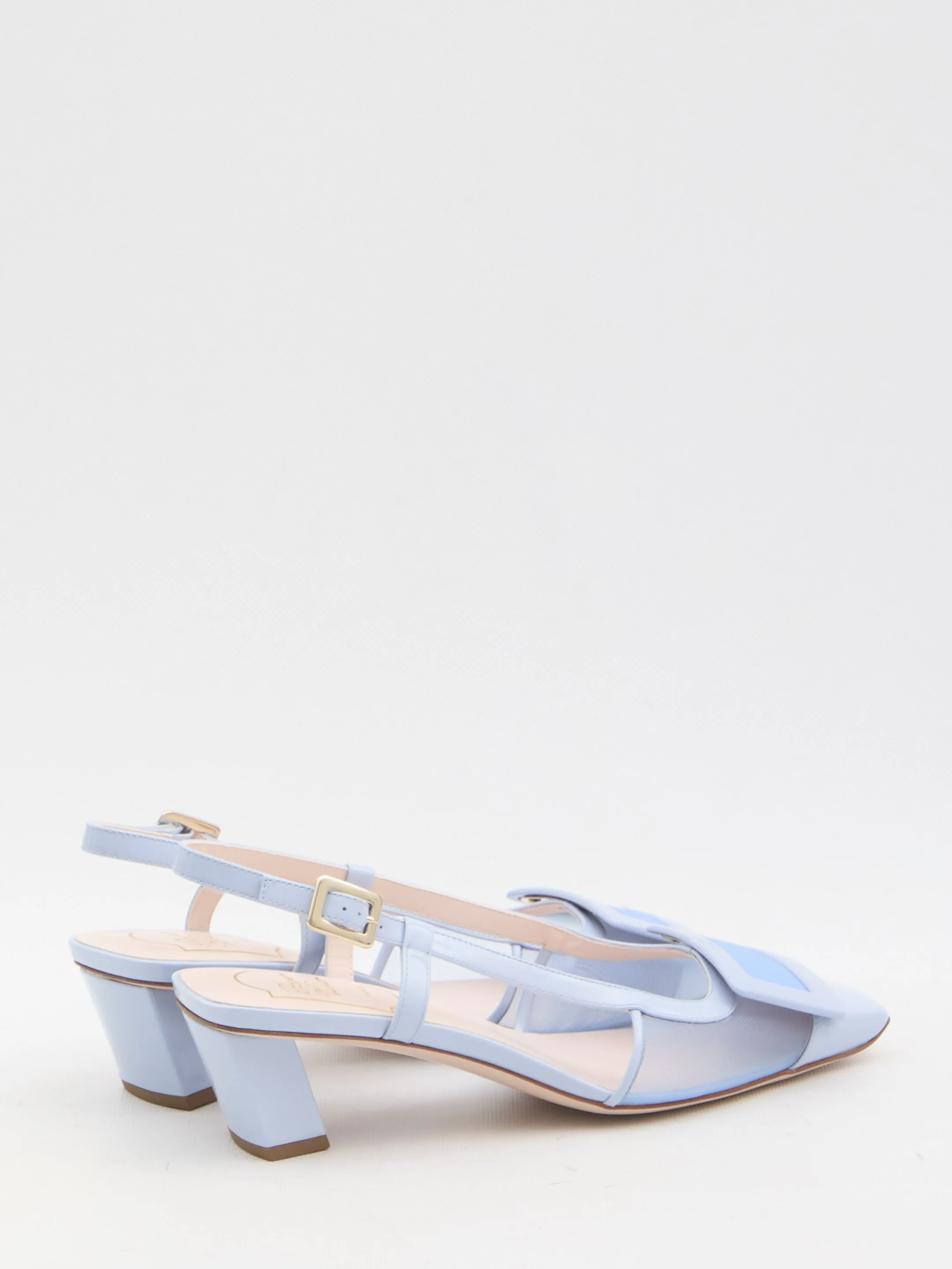 Roger Vivier Mesh Slingback Pumps