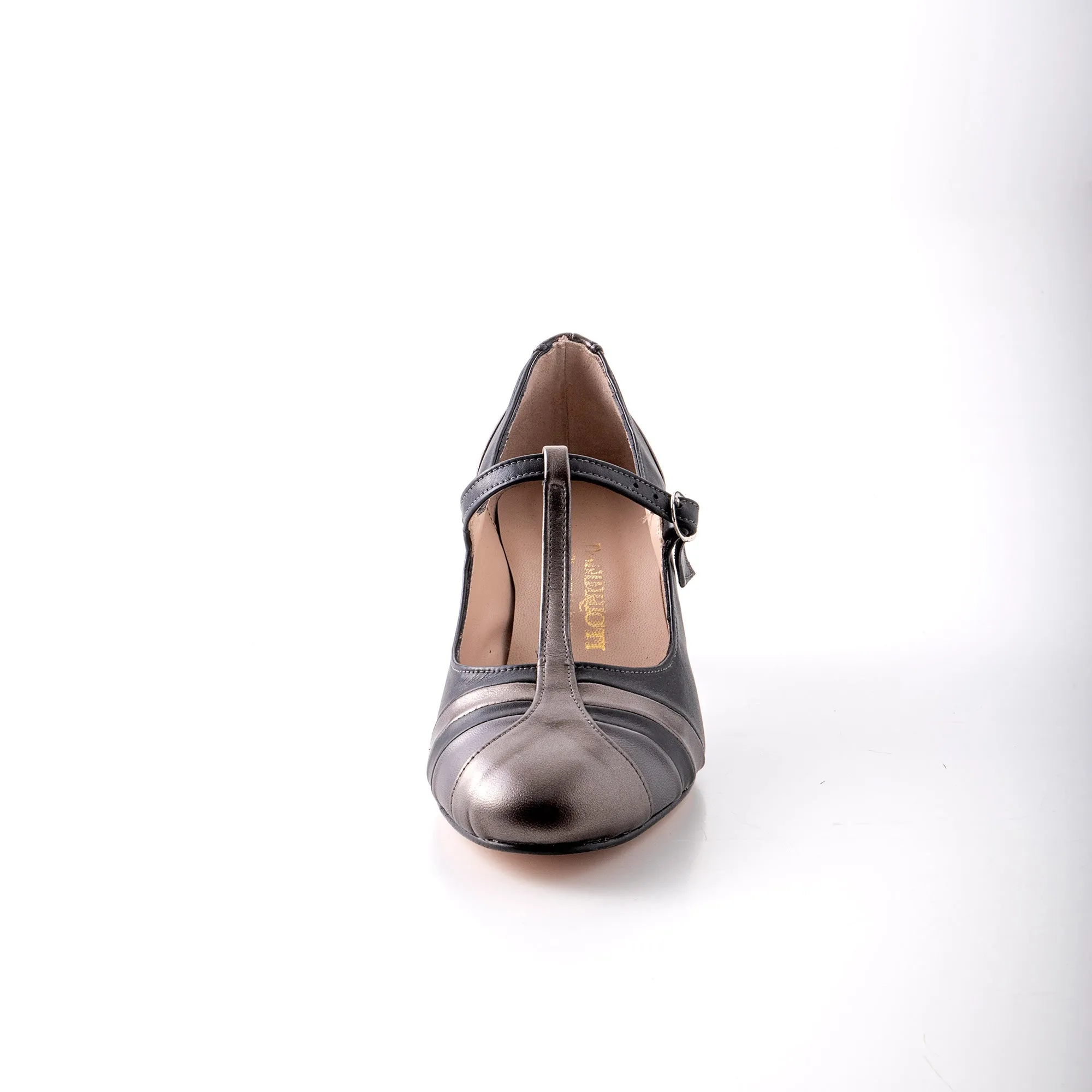 Round toe dancing Heels with T-strap