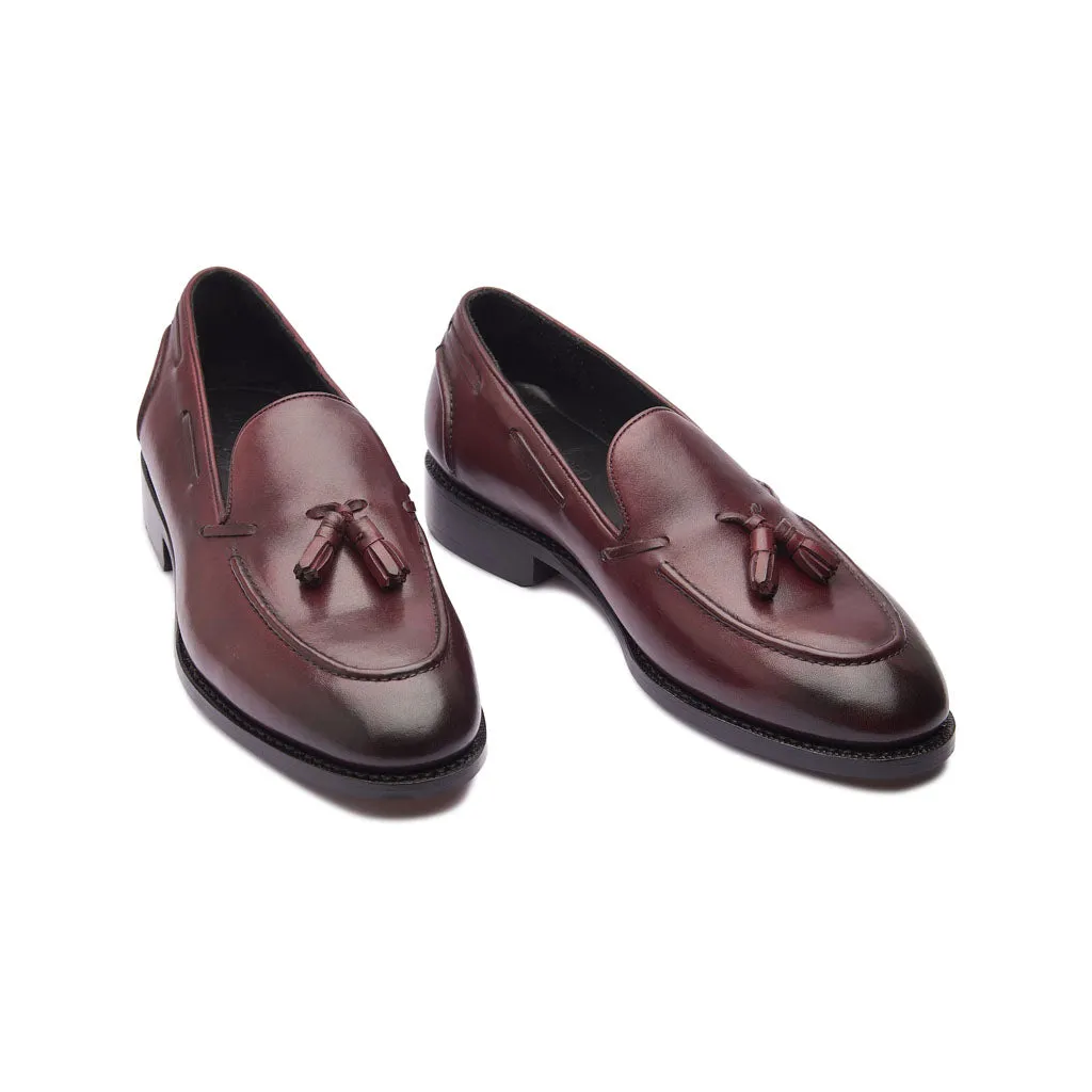Royce, Tassel Loafer - Bordeaux | Hand Welted | Contemporary Classics