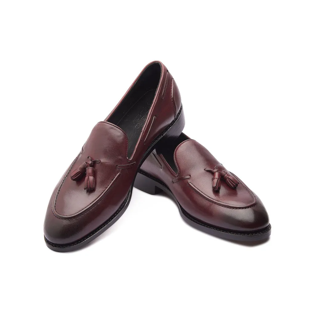 Royce, Tassel Loafer - Bordeaux | Hand Welted | Contemporary Classics