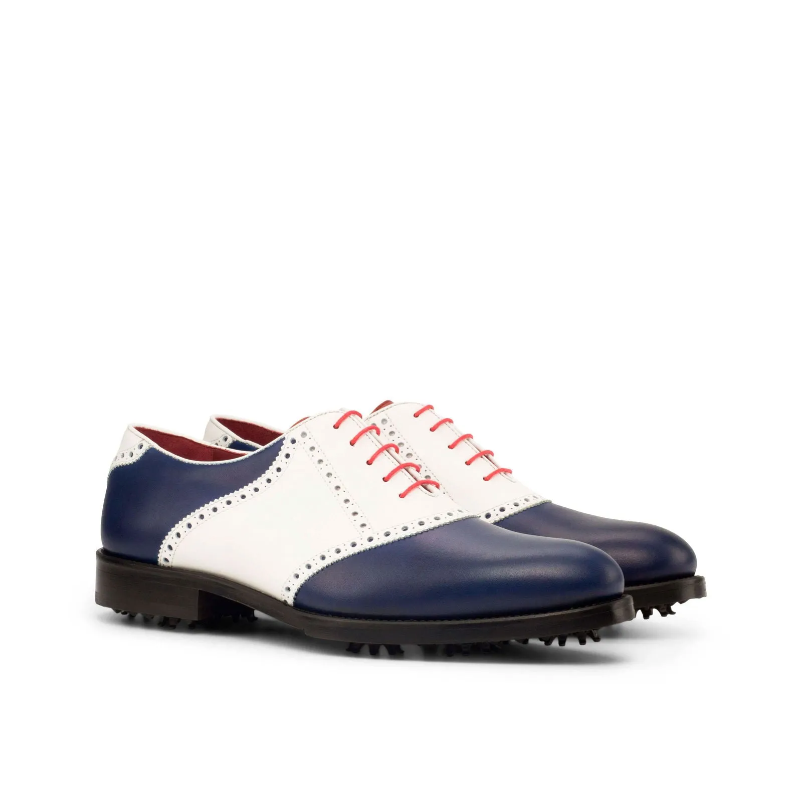Saddle-Painted Calf, Box Calf, Red, Blue, White-Wholesale