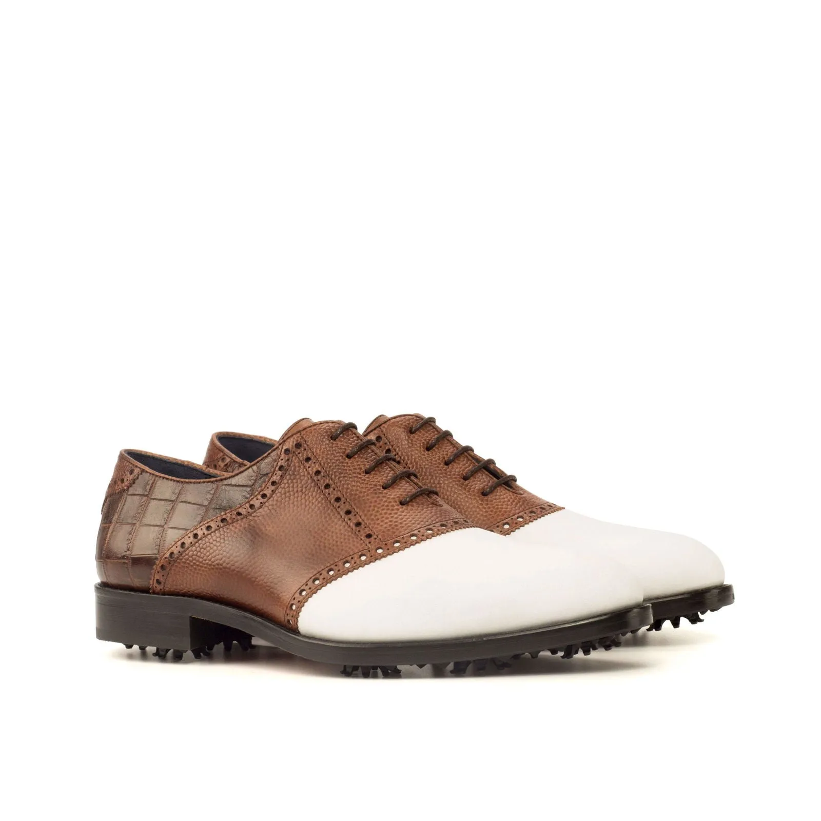 Saddle-Pebble Grain, Painted Calf, Box Calf, Painted Croco, White, Brown-Wholesale
