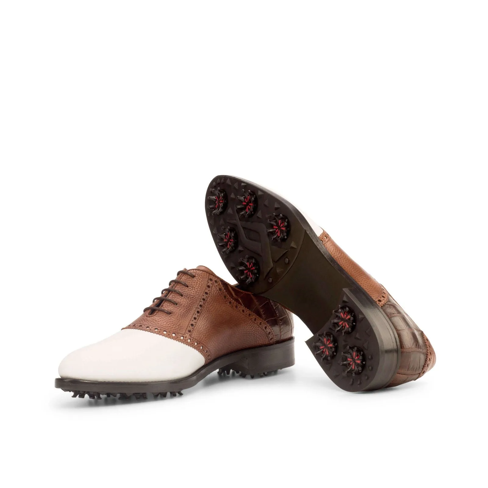 Saddle-Pebble Grain, Painted Calf, Box Calf, Painted Croco, White, Brown-Wholesale