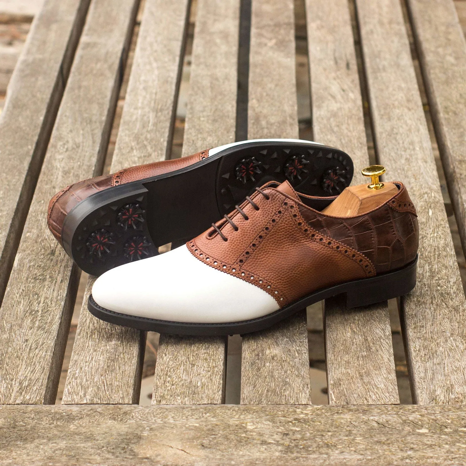 Saddle-Pebble Grain, Painted Calf, Box Calf, Painted Croco, White, Brown-Wholesale