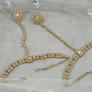 Salma Antique Polki Hand Pieces
