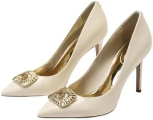 Sam Edelman Hazel Radiant Porcelain Stiletto Heeled Slip On Pointed Toe Pumps