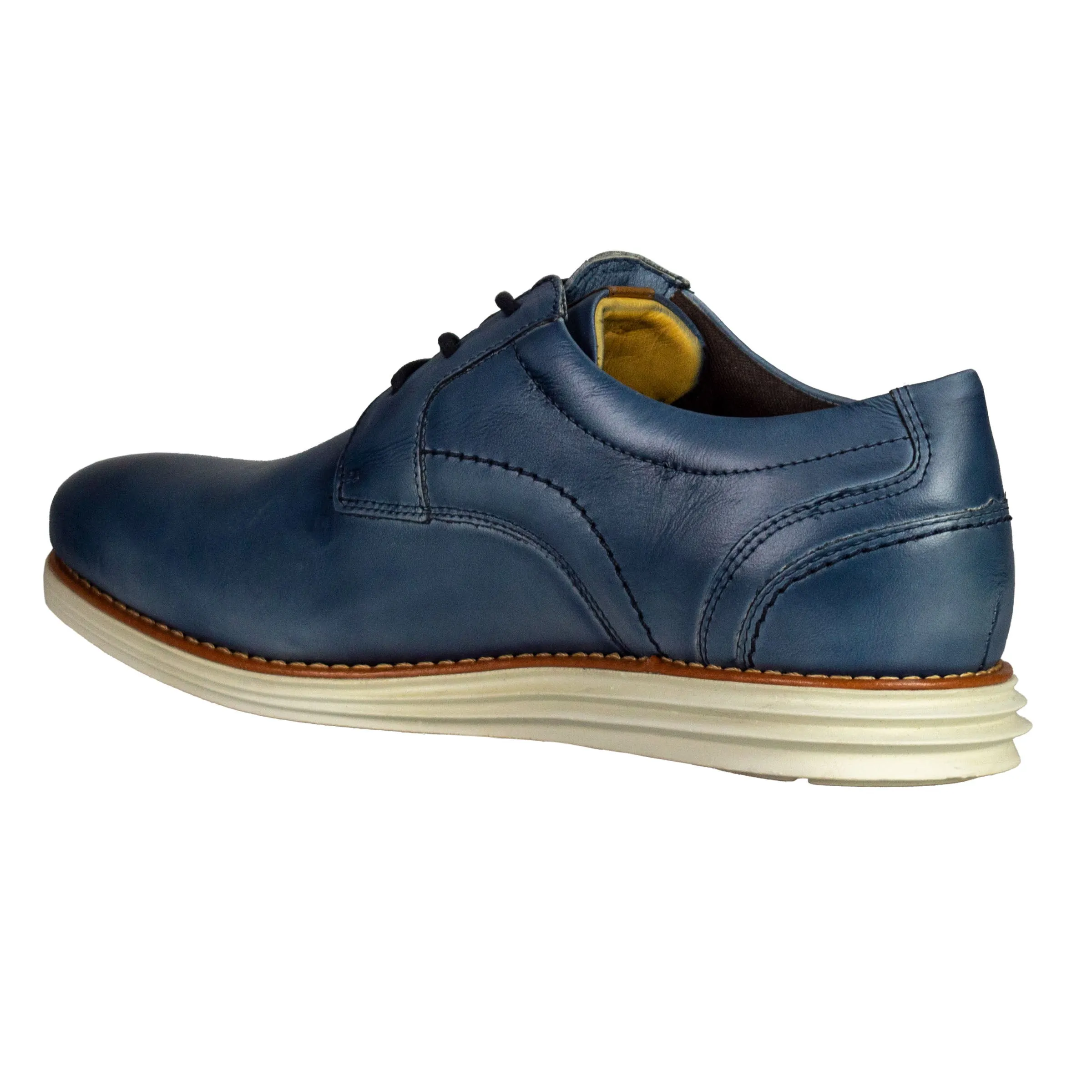 Sandro Moscoloni Men's three eyelet plain toe oxford Franca Navy