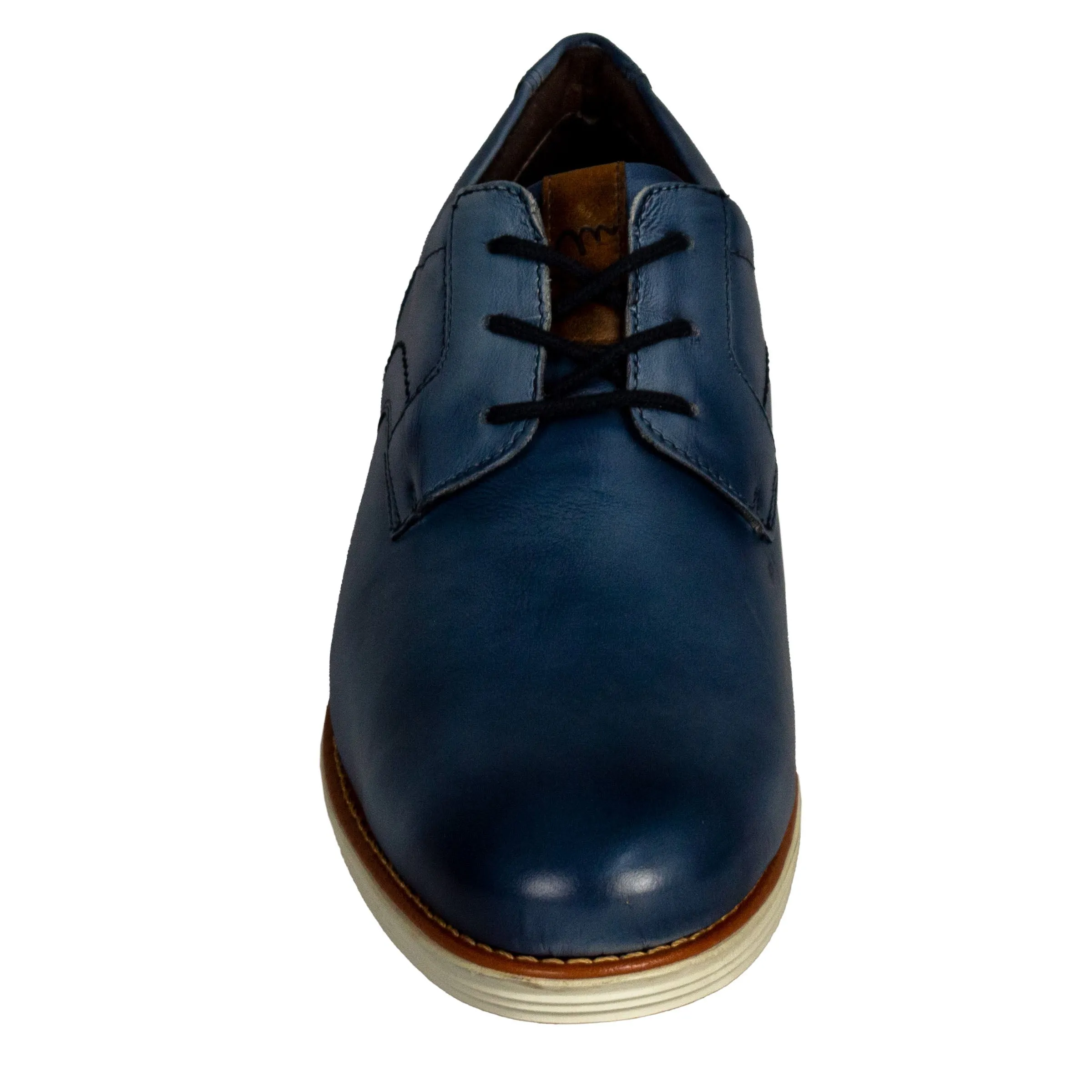 Sandro Moscoloni Men's three eyelet plain toe oxford Franca Navy
